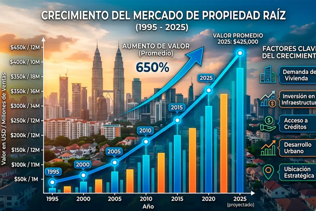 Crecimiento de mercado de propiedad raíz Orlando Florida